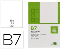 Bloc notas Liderpapel liso b7