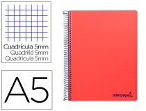 Cuaderno espiral Liderpapel A5 micro