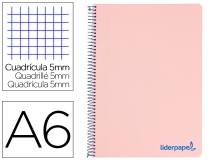 Cuaderno espiral Liderpapel A6 micro