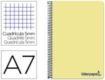 Cuaderno espiral Liderpapel A7 micro