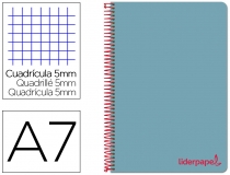 Cuaderno espiral Liderpapel A7 micro
