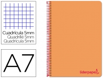 Cuaderno espiral Liderpapel A7 micro