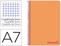 Cuaderno espiral Liderpapel A7 micro