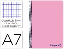 Cuaderno espiral Liderpapel A7 micro