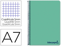 Cuaderno espiral Liderpapel A7 micro