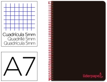 Cuaderno espiral Liderpapel A7 micro