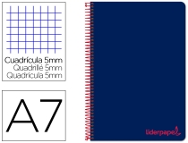 Cuaderno espiral Liderpapel A7 micro