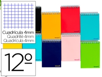 Cuaderno espiral Liderpapel bolsillo doceavo apaisado  BQ02