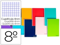 Cuaderno espiral Liderpapel bolsillo octavo smart  BQ06