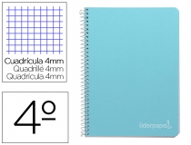 Cuaderno espiral Liderpapel cuarto witty tapa  BC22