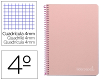 Cuaderno espiral Liderpapel cuarto witty