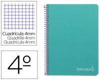 Cuaderno espiral Liderpapel cuarto witty tapa  BC83