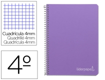 Cuaderno espiral Liderpapel cuarto