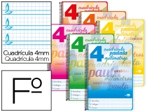 Cuaderno espiral Liderpapel folio pautaguia tapa  BF54