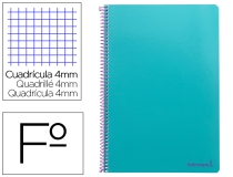 Cuaderno espiral Liderpapel folio smart