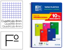 Cuaderno espiral Oxford tapa plastico