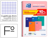 Cuaderno espiral Oxford tapa plastico