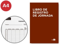 Libro Liderpapel registro de jornada empleados  LV05