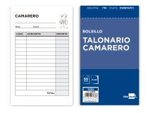 Talonario Liderpapel camarero bolsillo original 