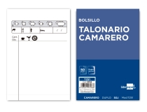 Talonario Liderpapel camarero bolsillo