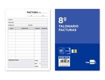 Talonario Liderpapel facturas 8 original