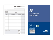 Talonario Liderpapel facturas 8 original t100  T100 IGIC