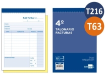 Talonario Liderpapel facturas cuarto