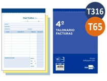 Talonarios de facturas triplicado T-65 T316,  Liderpapel