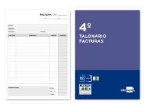 Talonario Liderpapel facturas cuarto original y  T216 IGIC