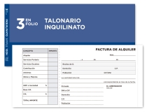 Talonario Liderpapel inquilinato tres en  T107