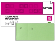 Talonario Liderpapel mostrador 50x110