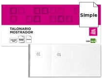 Talonario Liderpapel mostrador 60x145 mm tl02