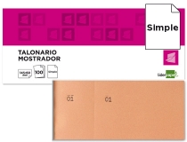 Talonario Liderpapel mostrador 60x145 mm tl04