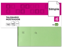 Talonario Liderpapel mostrador 60x145 mm tl06