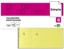 Talonario Liderpapel mostrador 60x145 mm