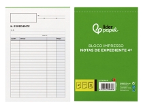 Talonario notas de expediente PORTUGUS cuarto  Liderpapel TL16-P