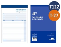 Talonario de pedidos T-27, T122, Liderpapel,