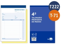 Talonario Liderpapel pedidos cuarto