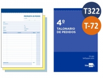 Talonario pedidos cuarto original y original  Liderpapel