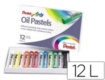 Lapices Pentel oil pastel caja de