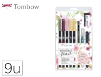 Set watercoloring Tombow set floral