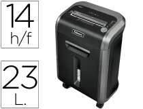 Destructora de documentos Fellowes ps-79ci capacidad