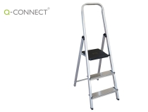 Escalera Q-connect de aluminio 3 peldaos