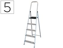 Escalera Q-connect de aluminio 5