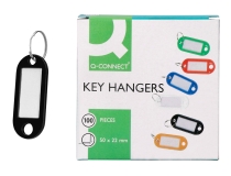 Llavero portaetiquetas Qconnect color negro