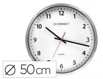 Reloj Q-connect de pared plastico