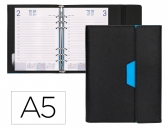 Agenda anillas Liderpapel nero 15x21