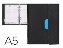 Agenda anillas Liderpapel nero 15x21