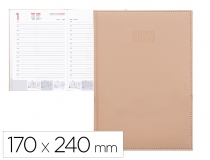 Agenda encuadernada Liderpapel creta 17x24