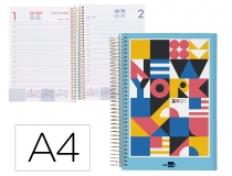 Agenda espiral Liderpapel gazi A4